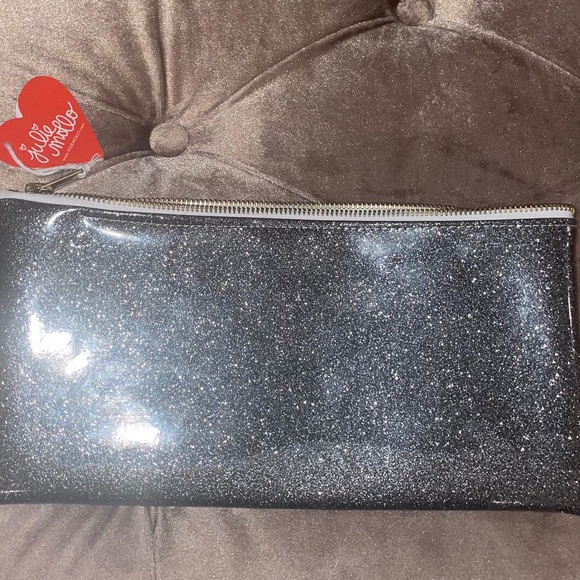 JULIE MOLLO Handmade Silver Glitter Brooklyn Clutch Bag - Picture 5 of 8